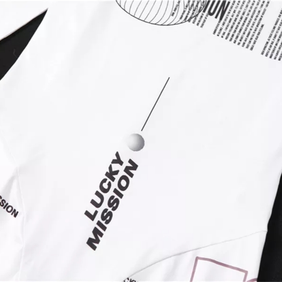 💋KLIOU MOCK NECK LETTER PRINT SPORT JUMPSUIT!!! - Picture 8 of 14